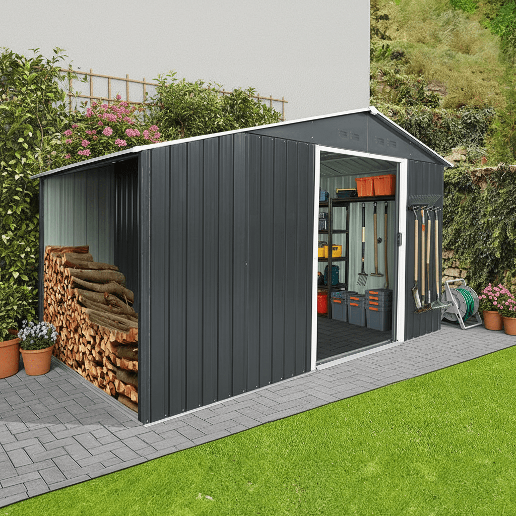 Bodega De Jardín Metálica 312x185x194 cm - ProChef3
