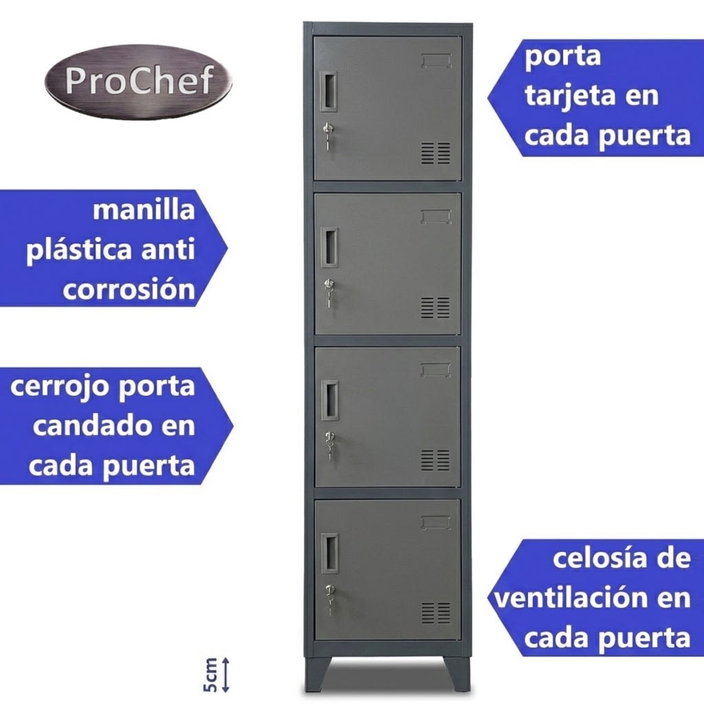 LOCKER 1C 4P CON PATAS3