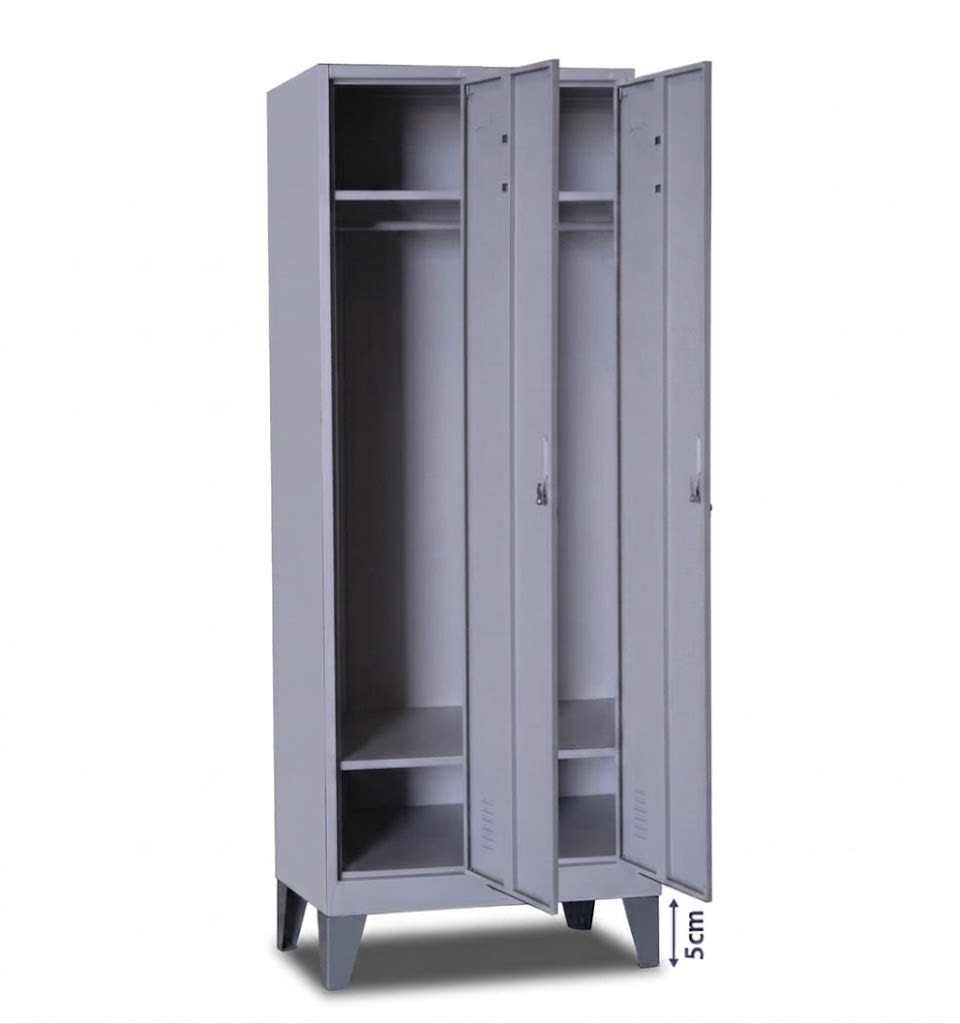 Locker Casillero Metálico 2 Cuerpos 2 Puertas con patas2