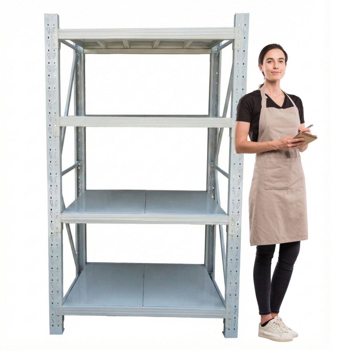 Rack 120x50x200 cm. 800 Kgs Gris Claro1