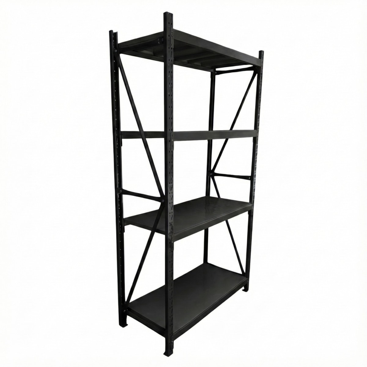 Rack 120x50x200 cm. 400 Kgs Negro2