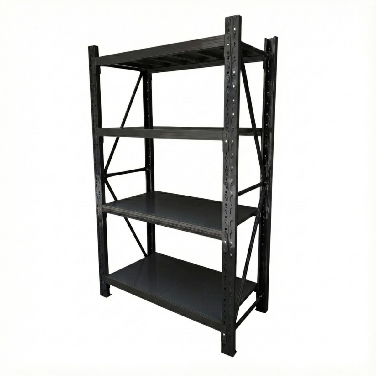 Rack 120x50x200 cm. 800 Kgs Negro2