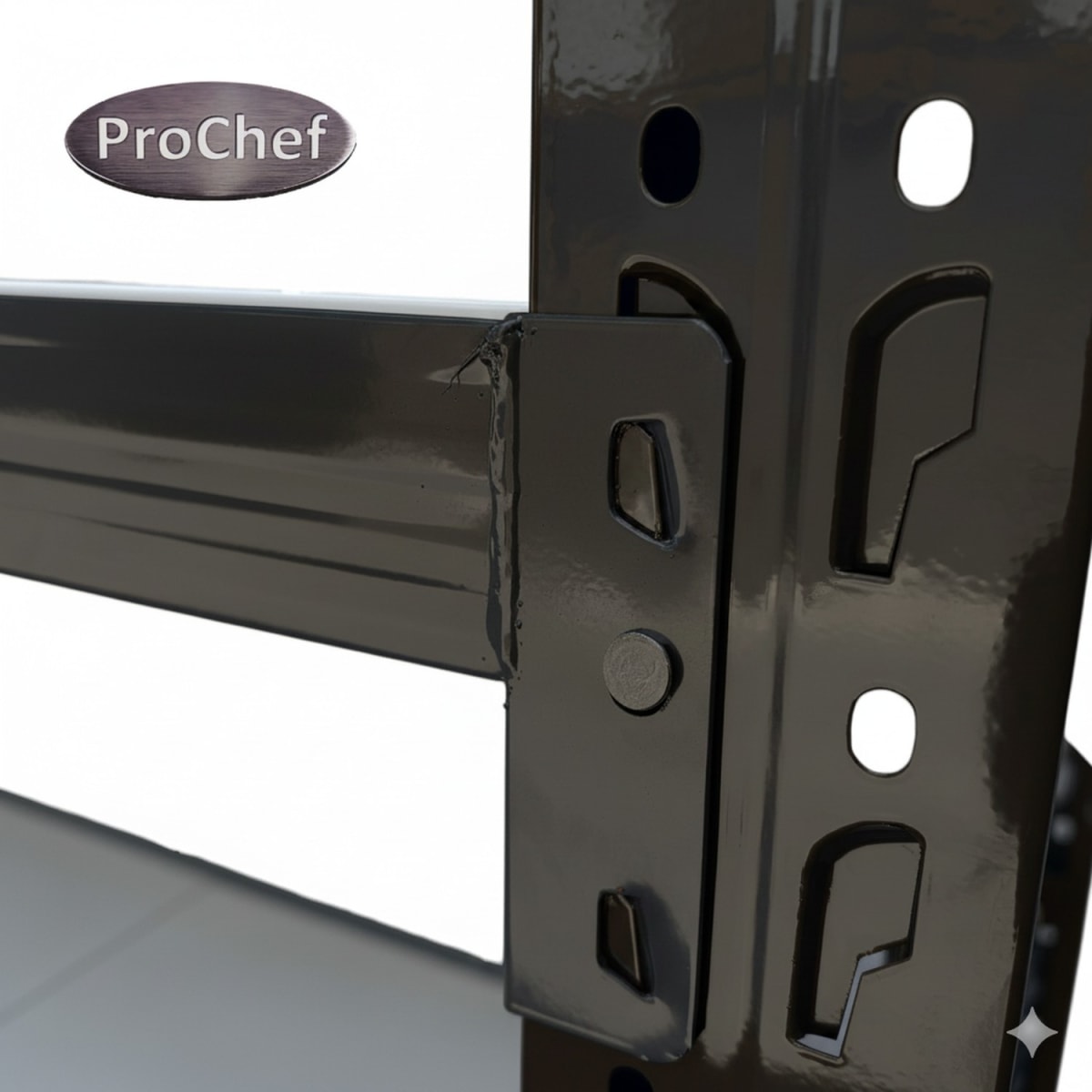 Rack 120x50x200 cm. 800 Kgs Negro6