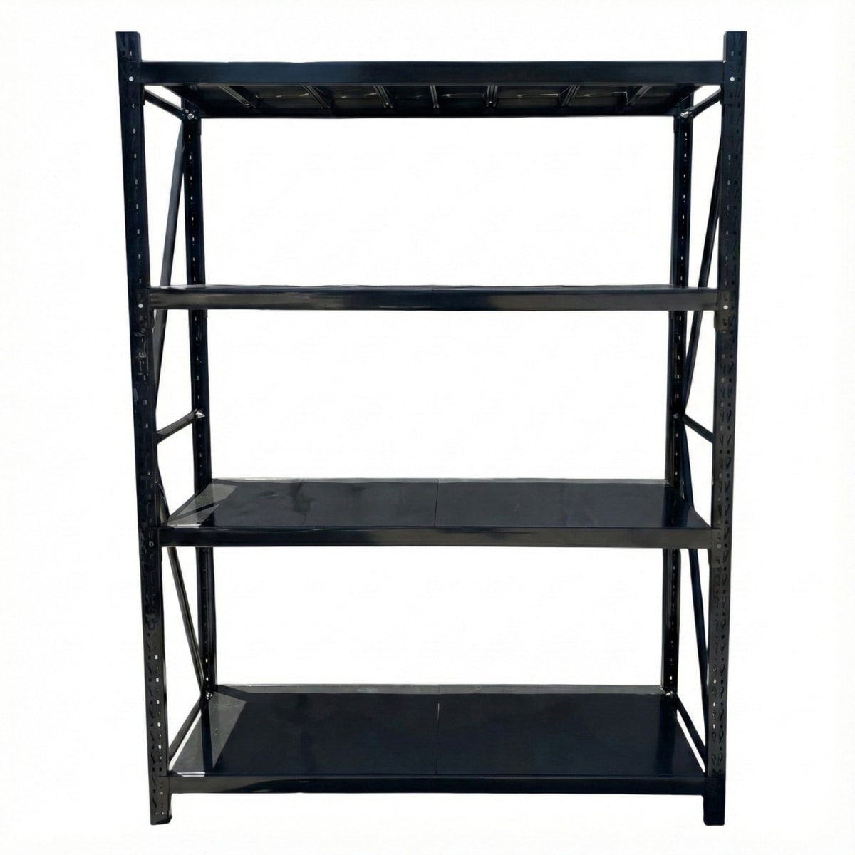 Rack 150x50x200 cm. 400 Kgs Negro4