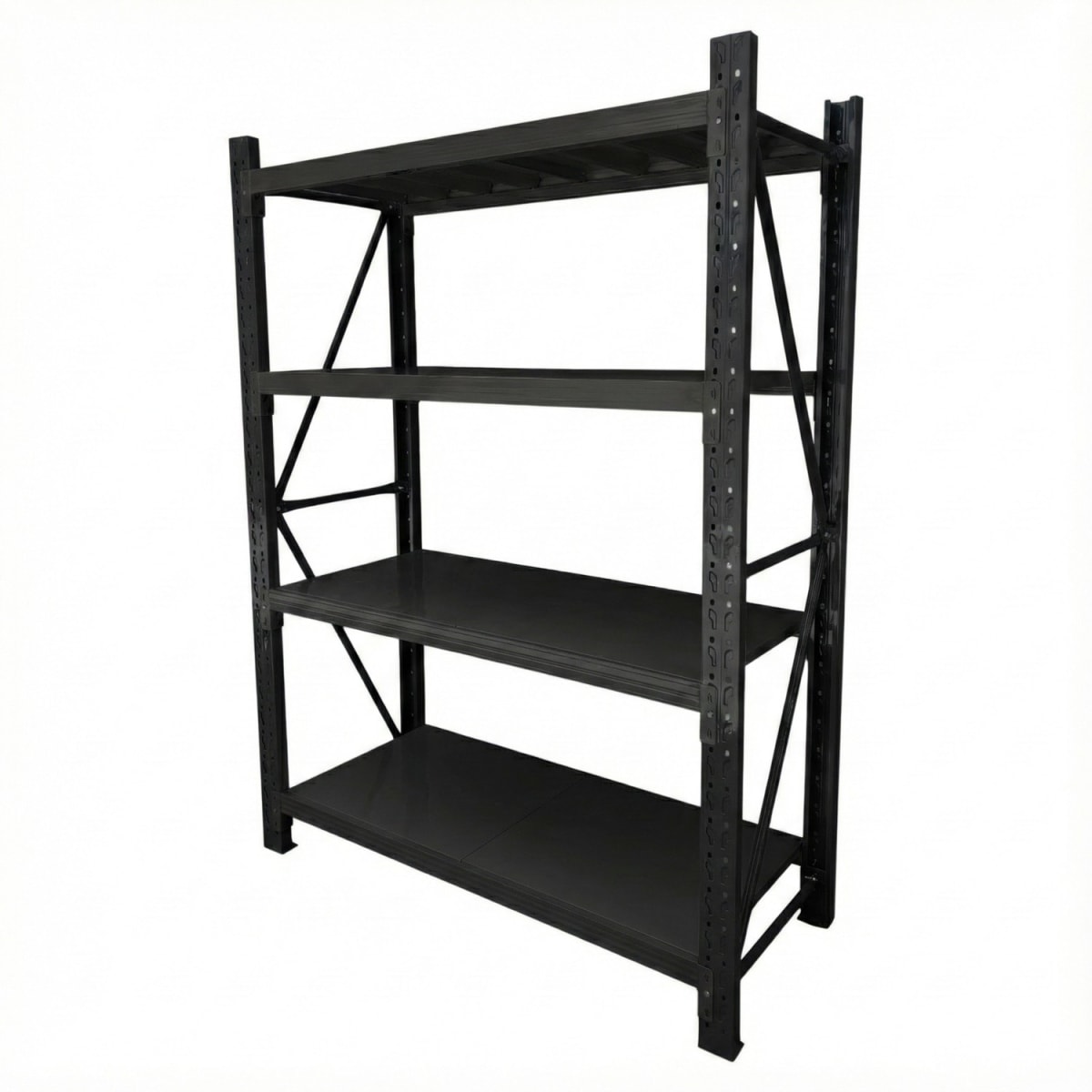 Rack 150x50x200 cm. 800 Kgs Negro2