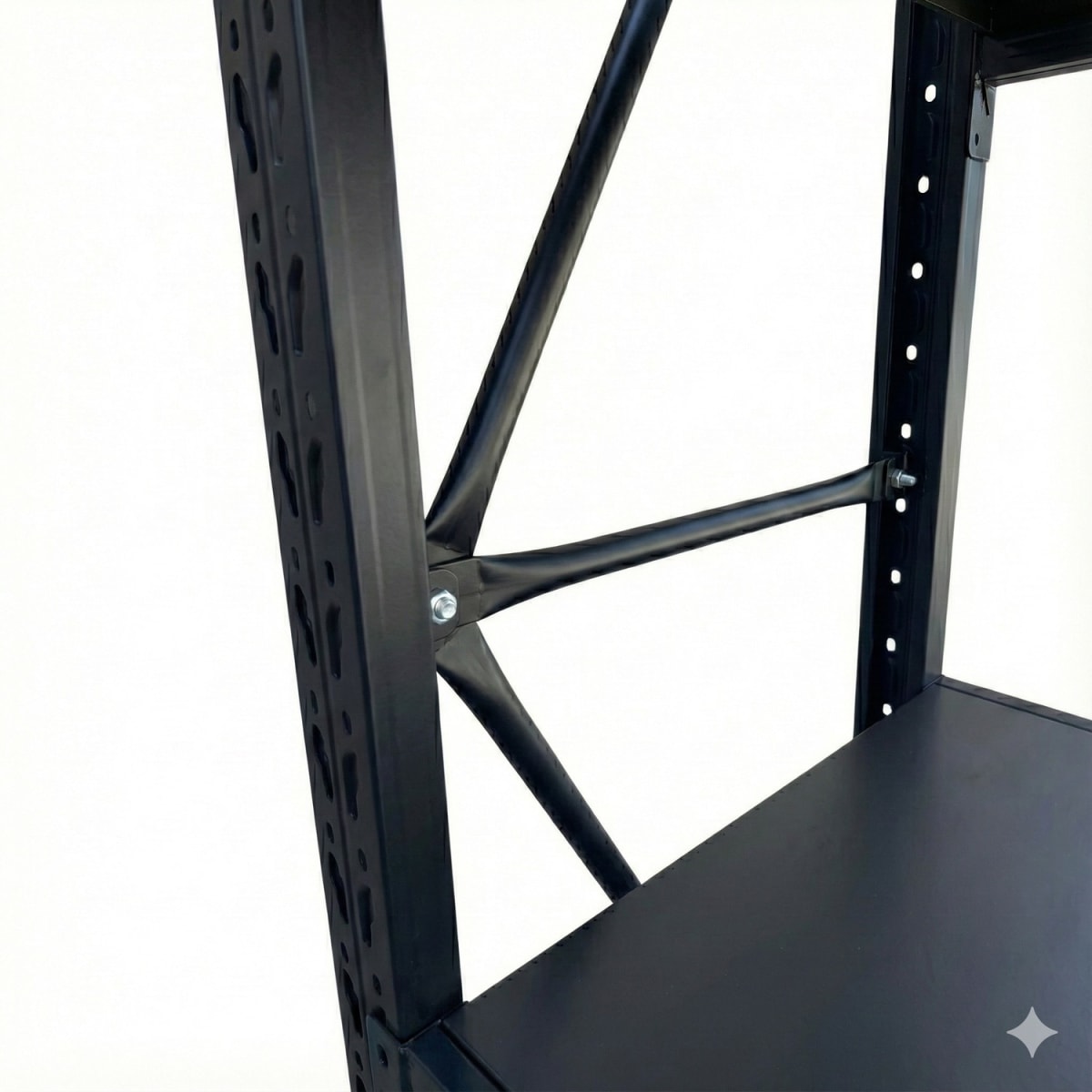 Rack 150x50x200 cm. 800 Kgs Negro5