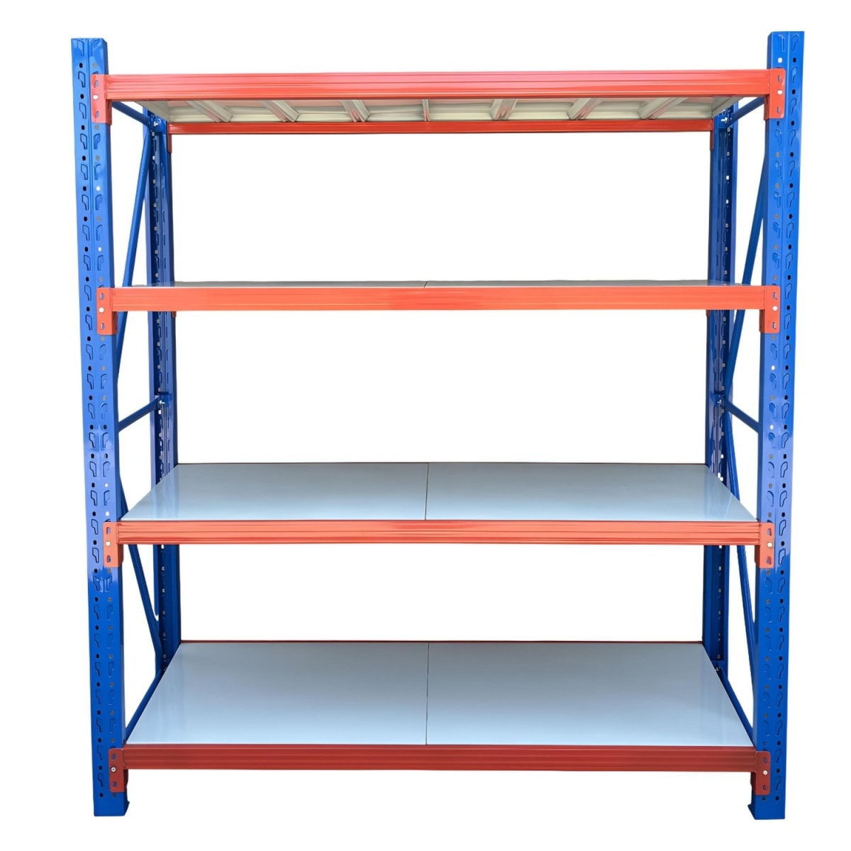 Rack 200x50x200 cm. 800 Kgs Azul Naranjo Gris4