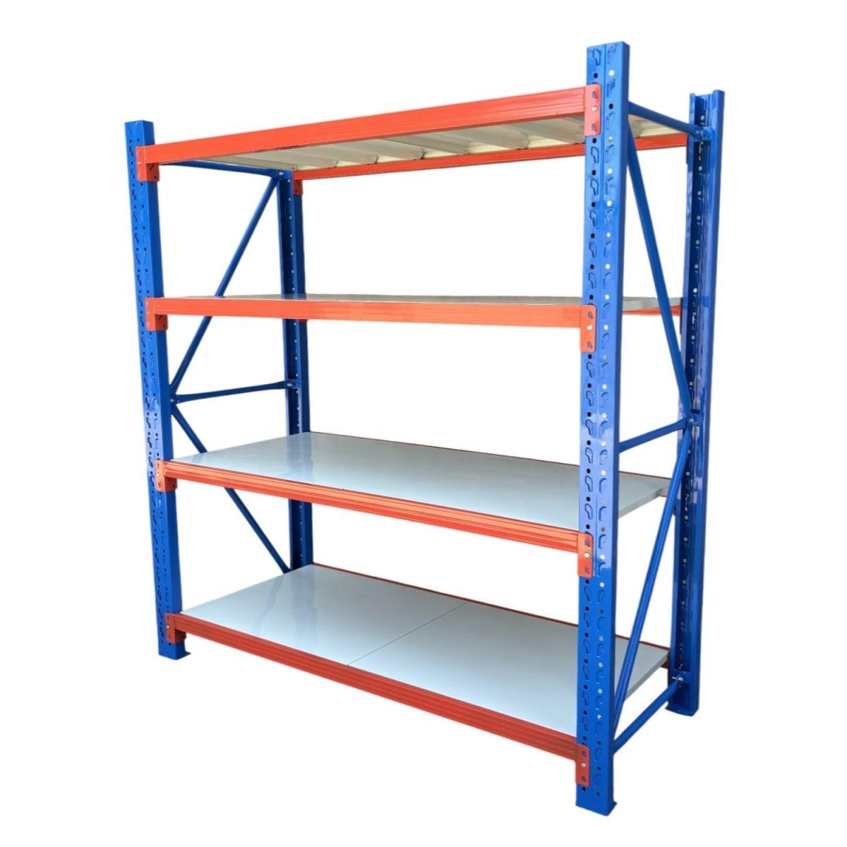 Rack 200x60x200 cm. 800 Kgs Azul Naranjo Gris2