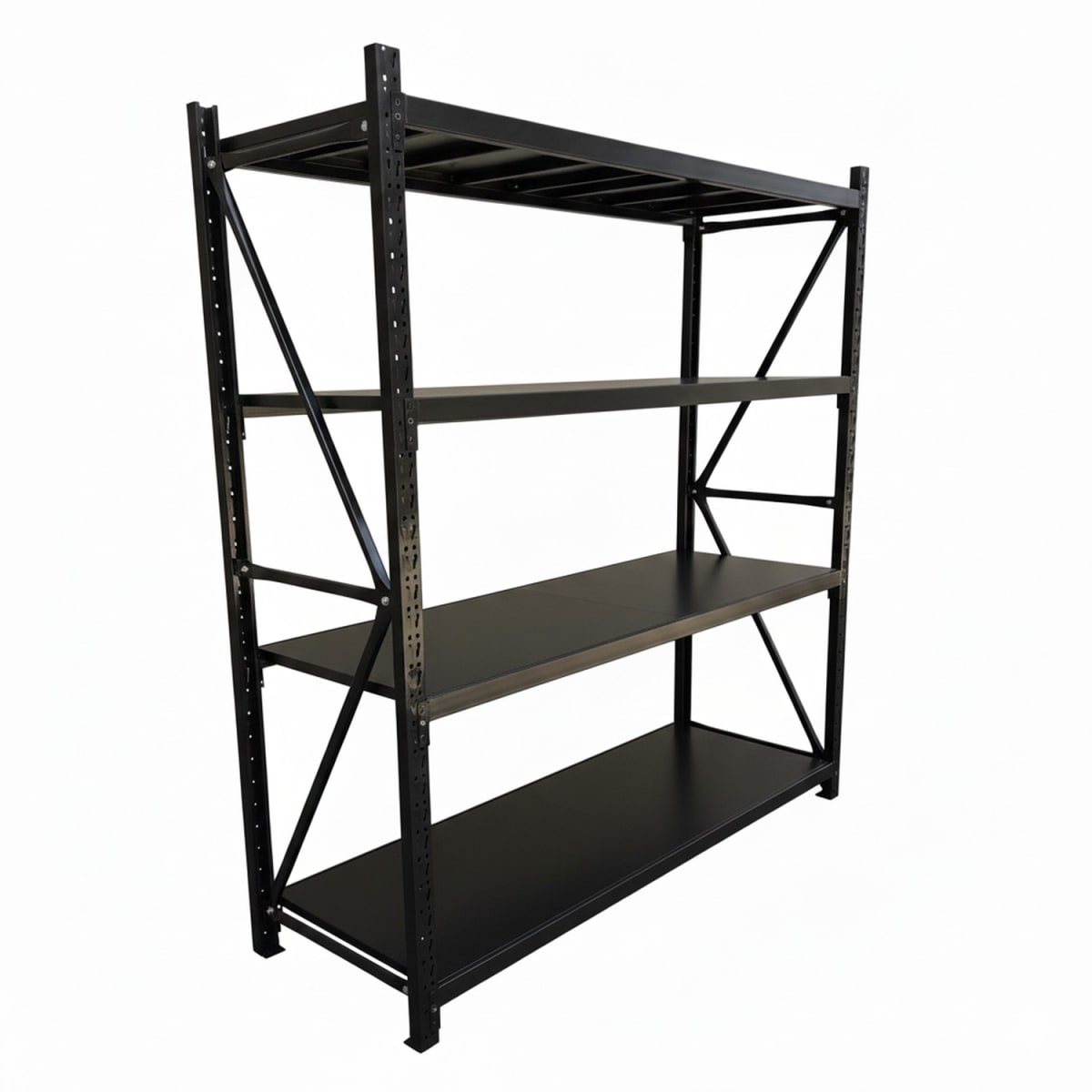 Rack 200x50x200 cm. 400 Kgs Negro2