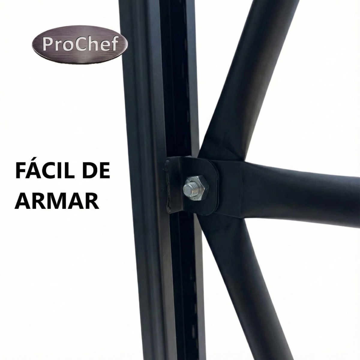 Rack 200x50x200 cm. 400 Kgs Negro7