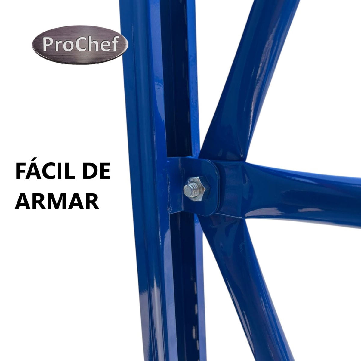 Rack 120x60x200 cm. 400 Kgs Azul Naranjo Gris7