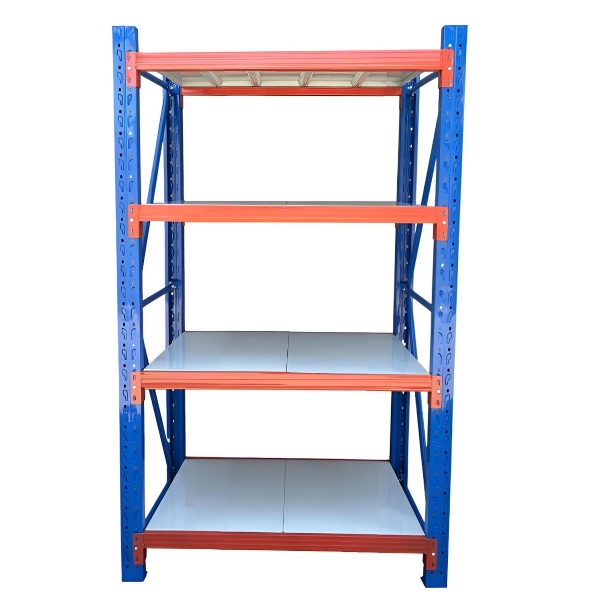 Rack 120x60x200 cm. 800 Kgs Azul Naranjo Gris4