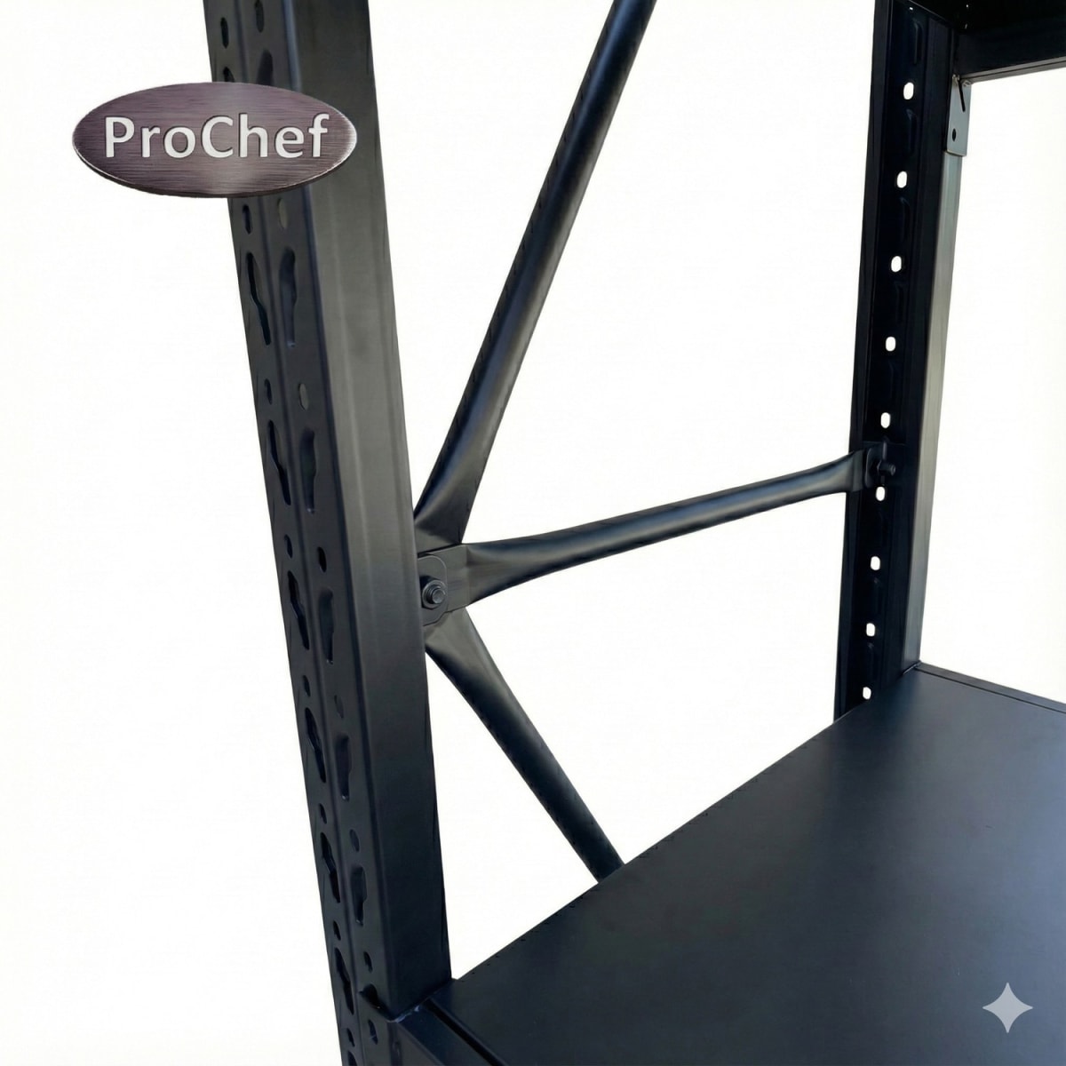 Rack 200x60x200 cm. 800 Kgs Negro5