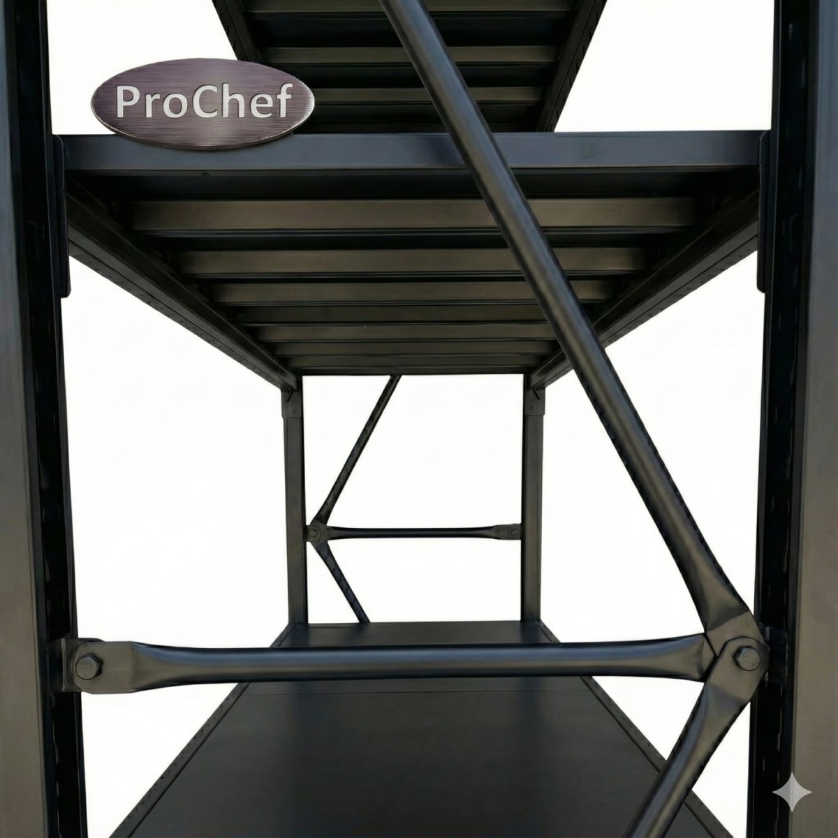 Rack 200x60x200 cm. 800 Kgs Negro6