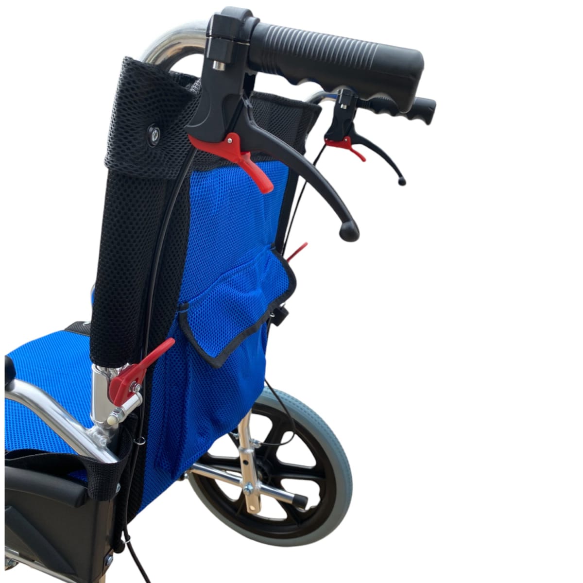 Silla de Ruedas Aluminio Ultra Liviano Aro 16-Azul6