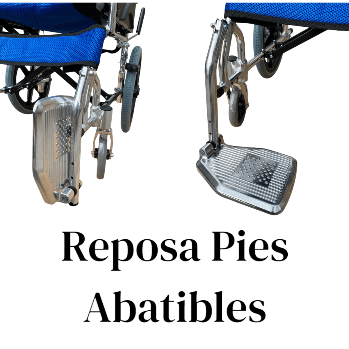 Silla de Ruedas Aluminio Ultra Liviano Aro 16-Azul5