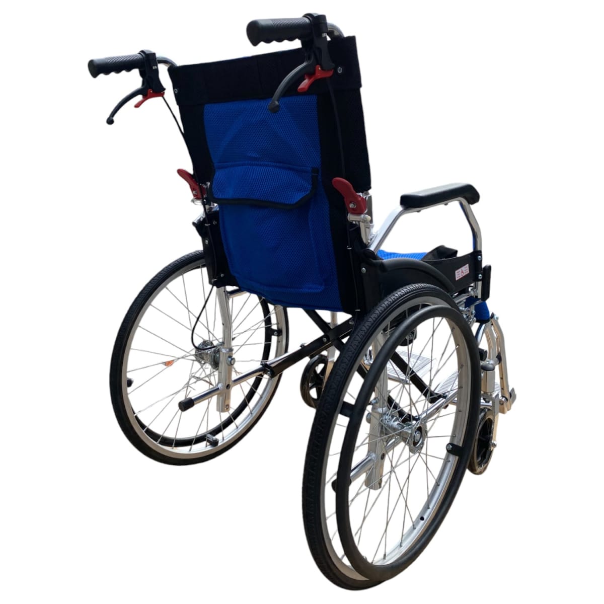 Silla de Ruedas Aluminio Ultra Liviano Aro 20-Azul2