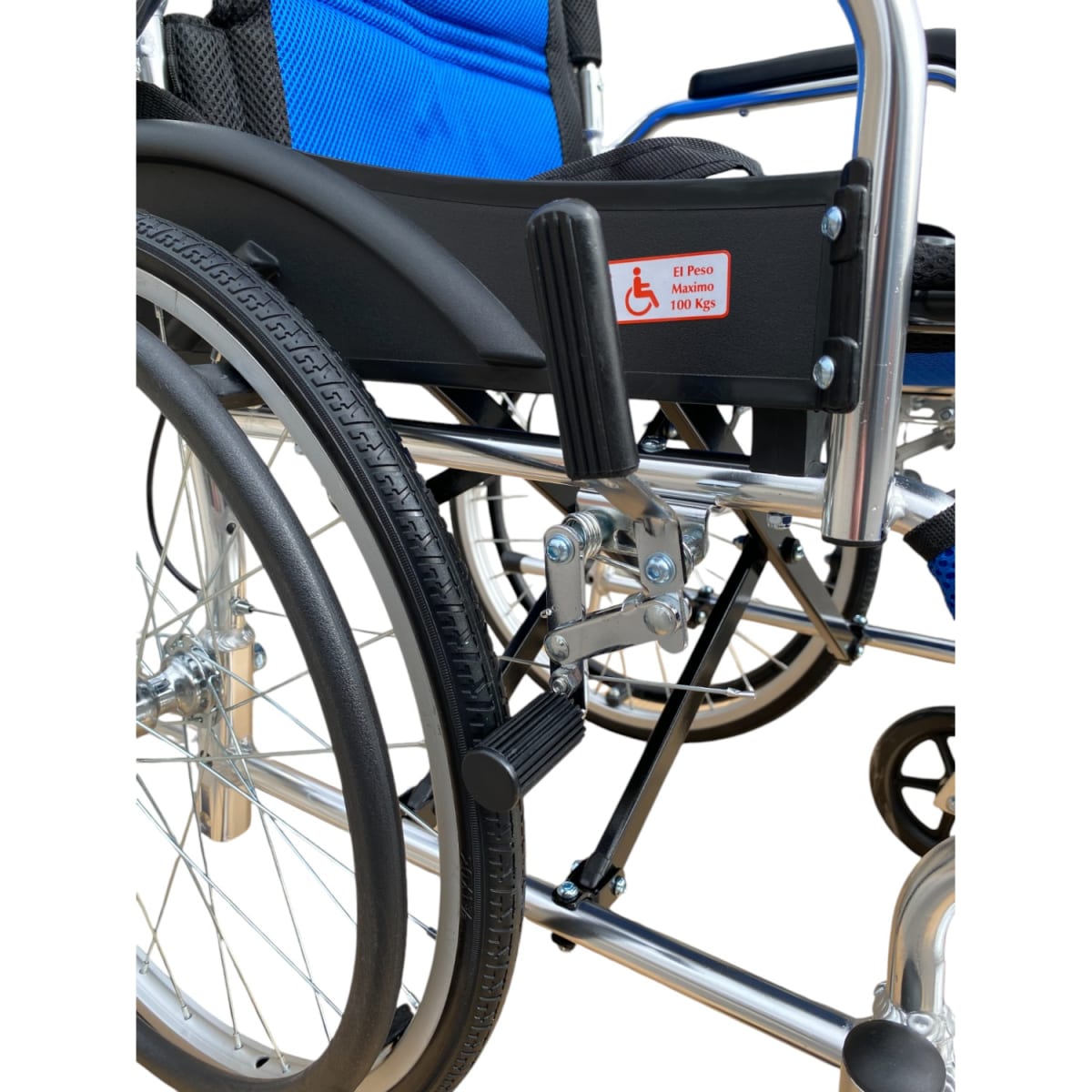 Silla de Ruedas Aluminio Ultra Liviano Aro 20-Azul6