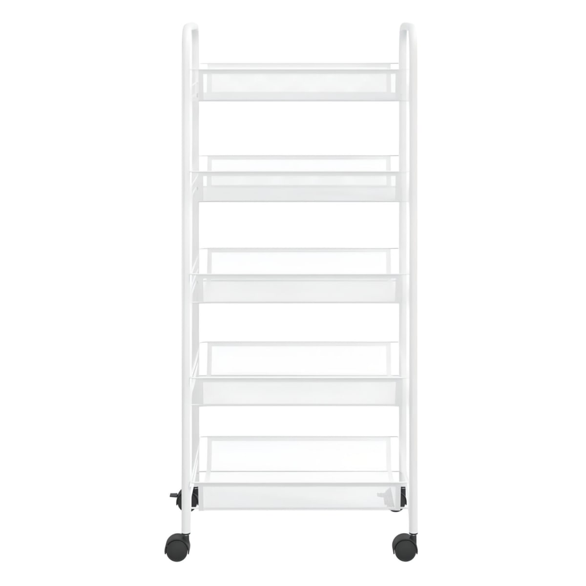 Carro Organizador Multiuso Acero Blanco 5 Bandejas Removibles4