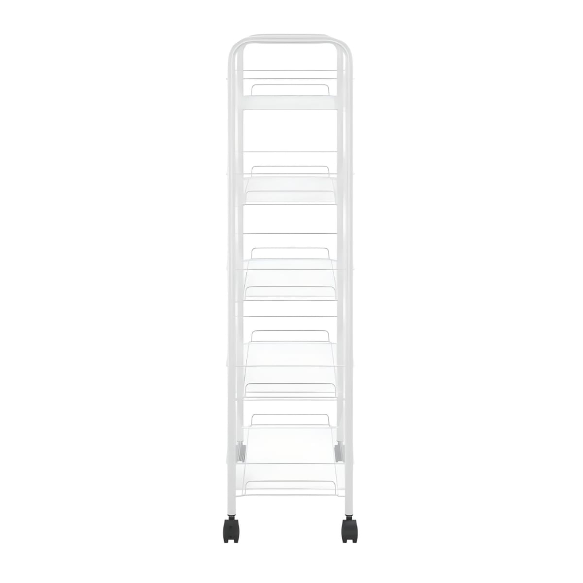 Carro Organizador Multiuso Acero Blanco 5 Bandejas Removibles6