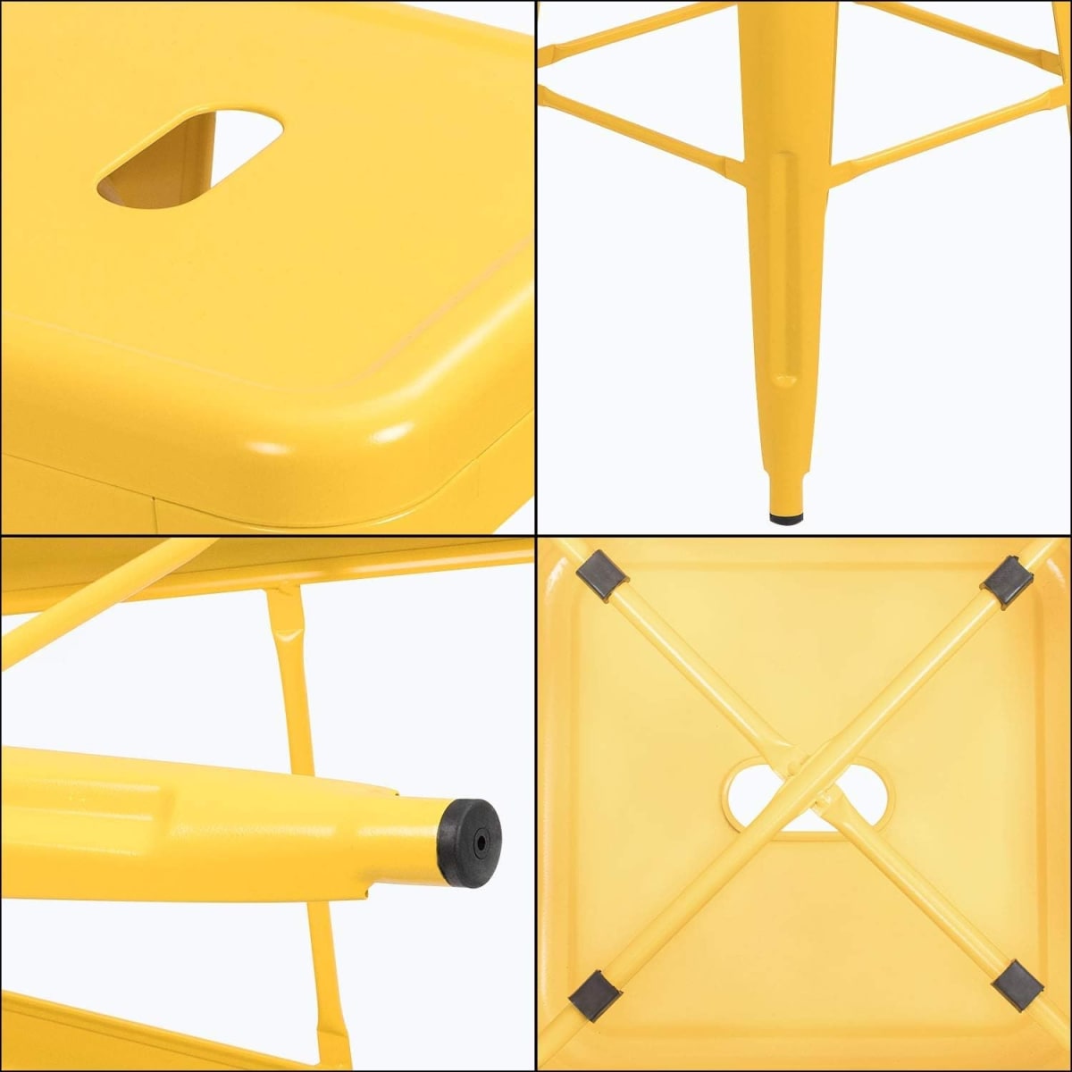 Piso Alto Tolix Amarillo Brillante. Sin Caja7