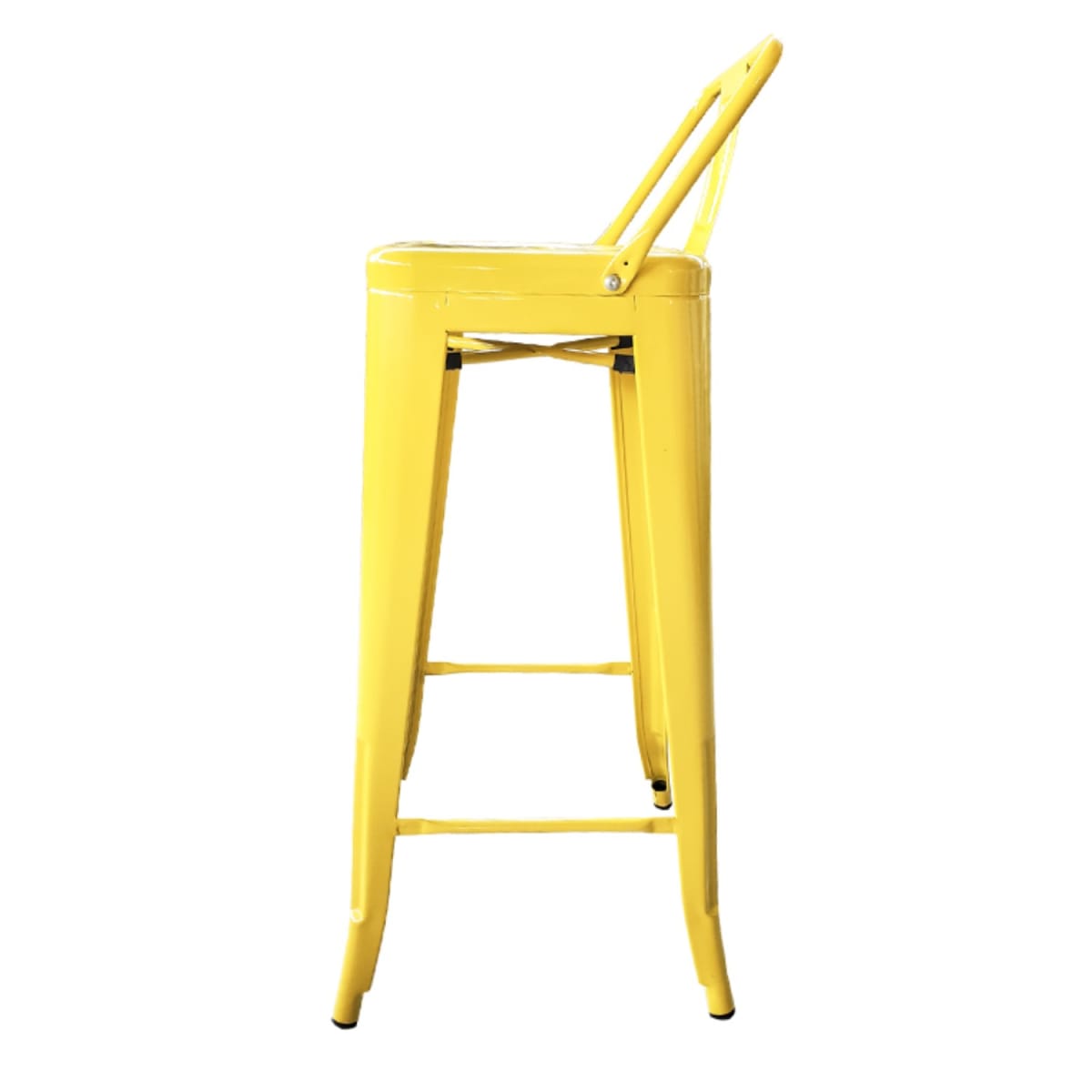 Silla Alta Tolix Amarillo Brillante. Sin Caja3