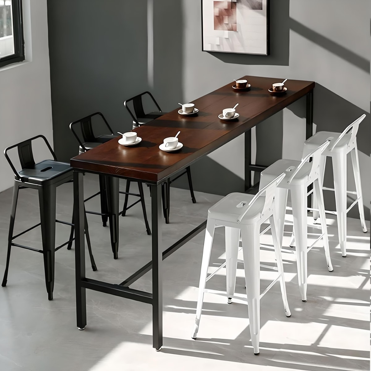 Silla Alta Tolix Blanco Brillante. Sin Caja4