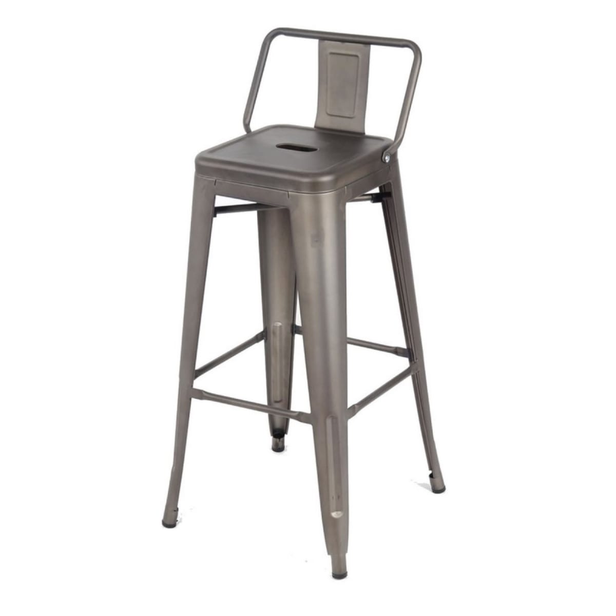 Silla Alta Tolix Gris Gunmetal. Sin Caja1