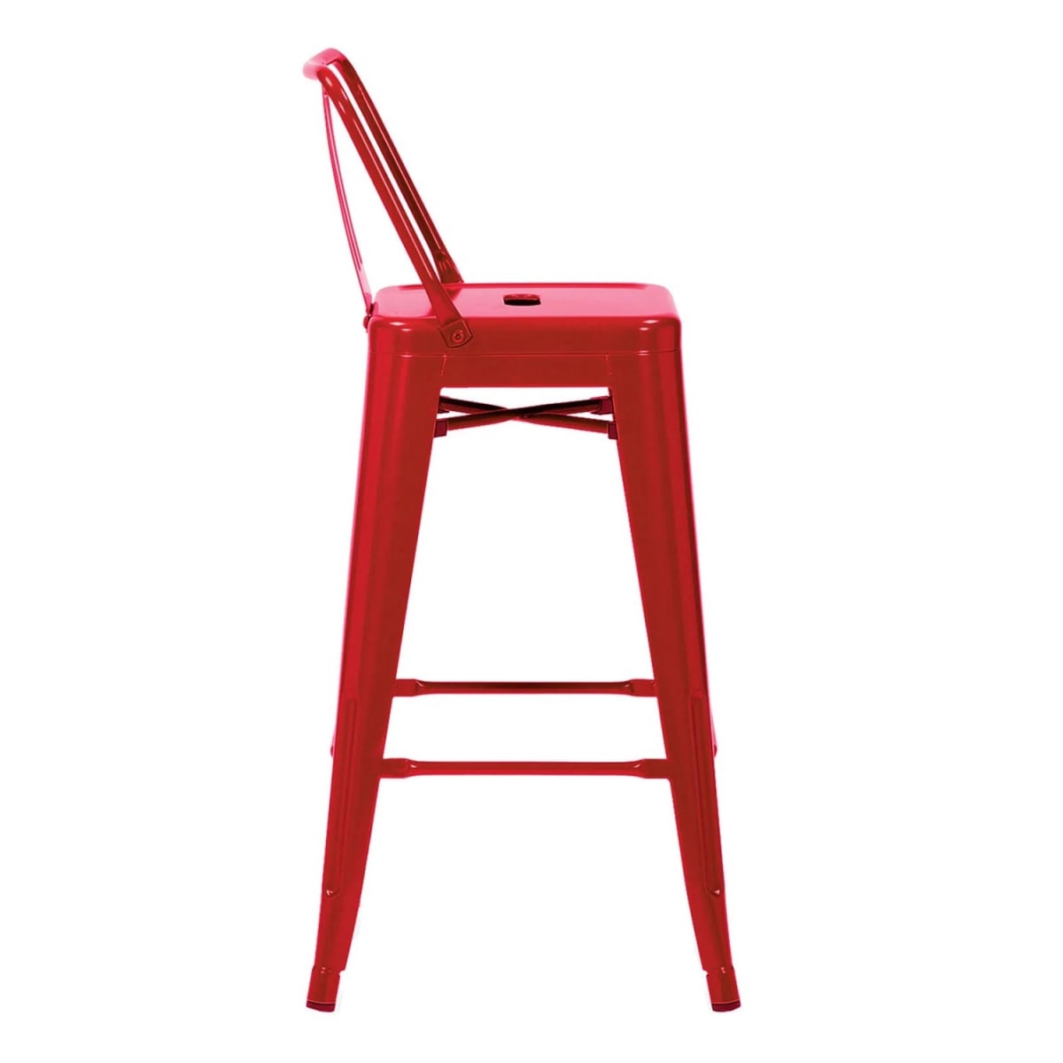 Silla Alta Tolix Rojo Brillante. Sin Caja3