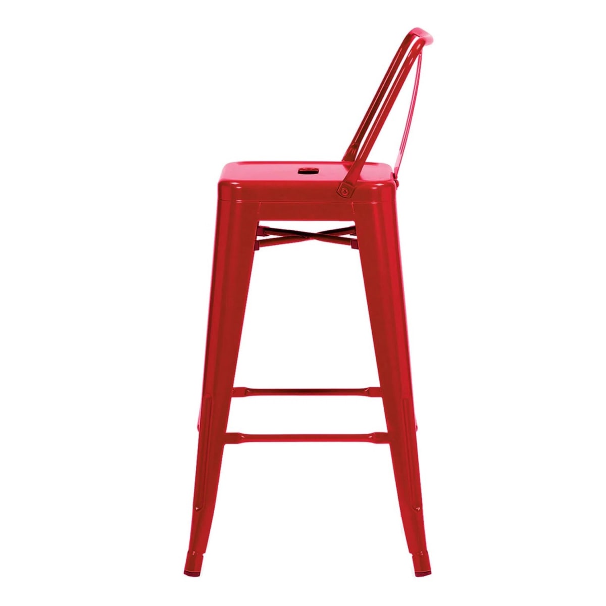 Silla Alta Tolix Rojo Brillante. Sin Caja5
