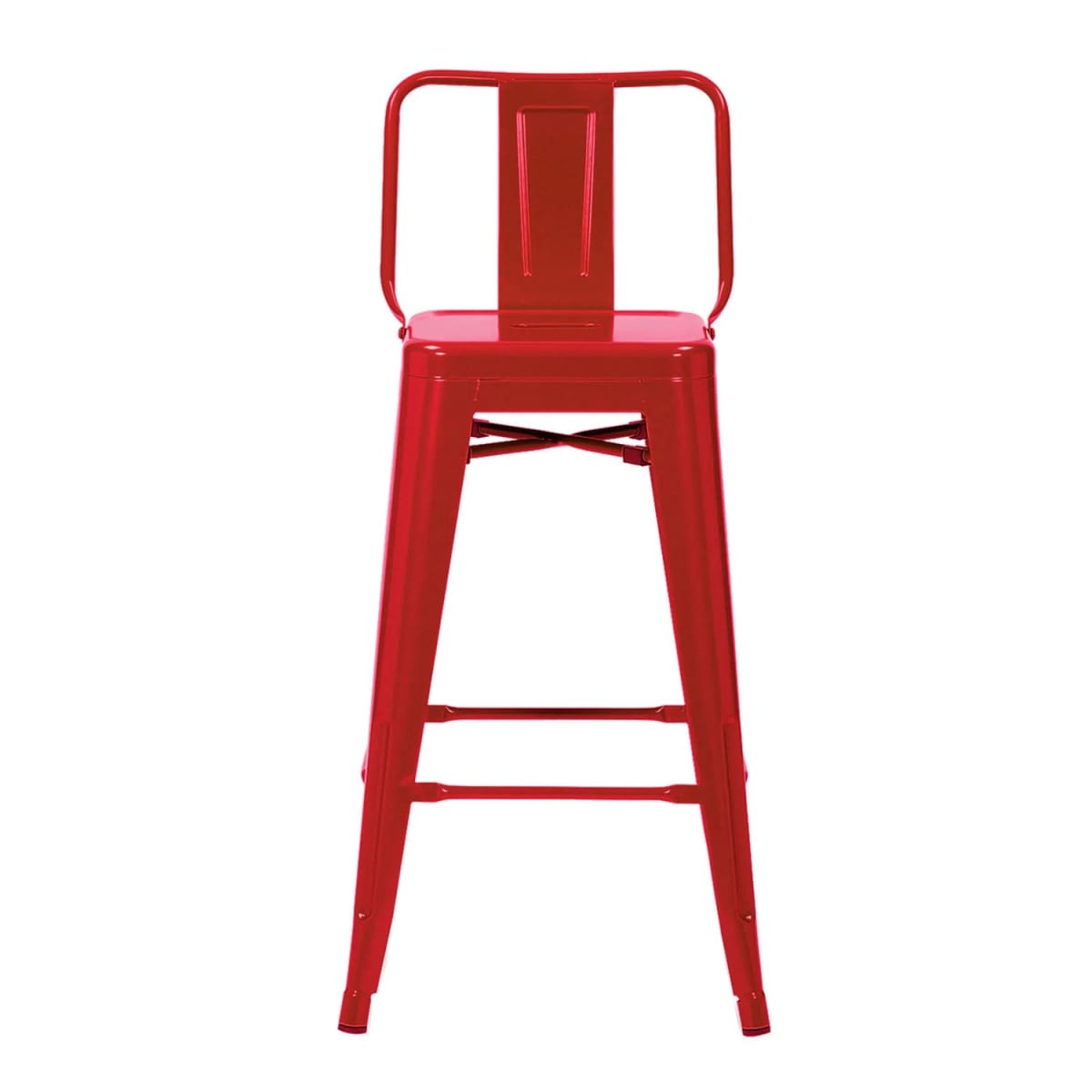 Silla Alta Tolix Rojo Brillante. Sin Caja2
