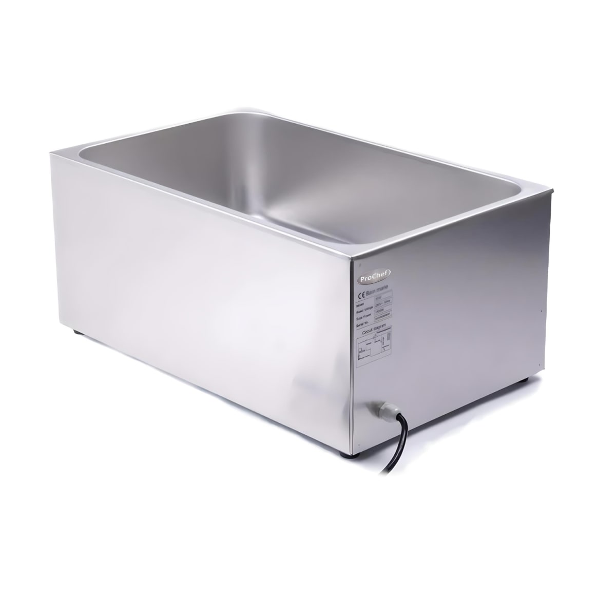 Baño Maria Eléctrico 20 Lt Con Despiche GN 1/1 Inox.7