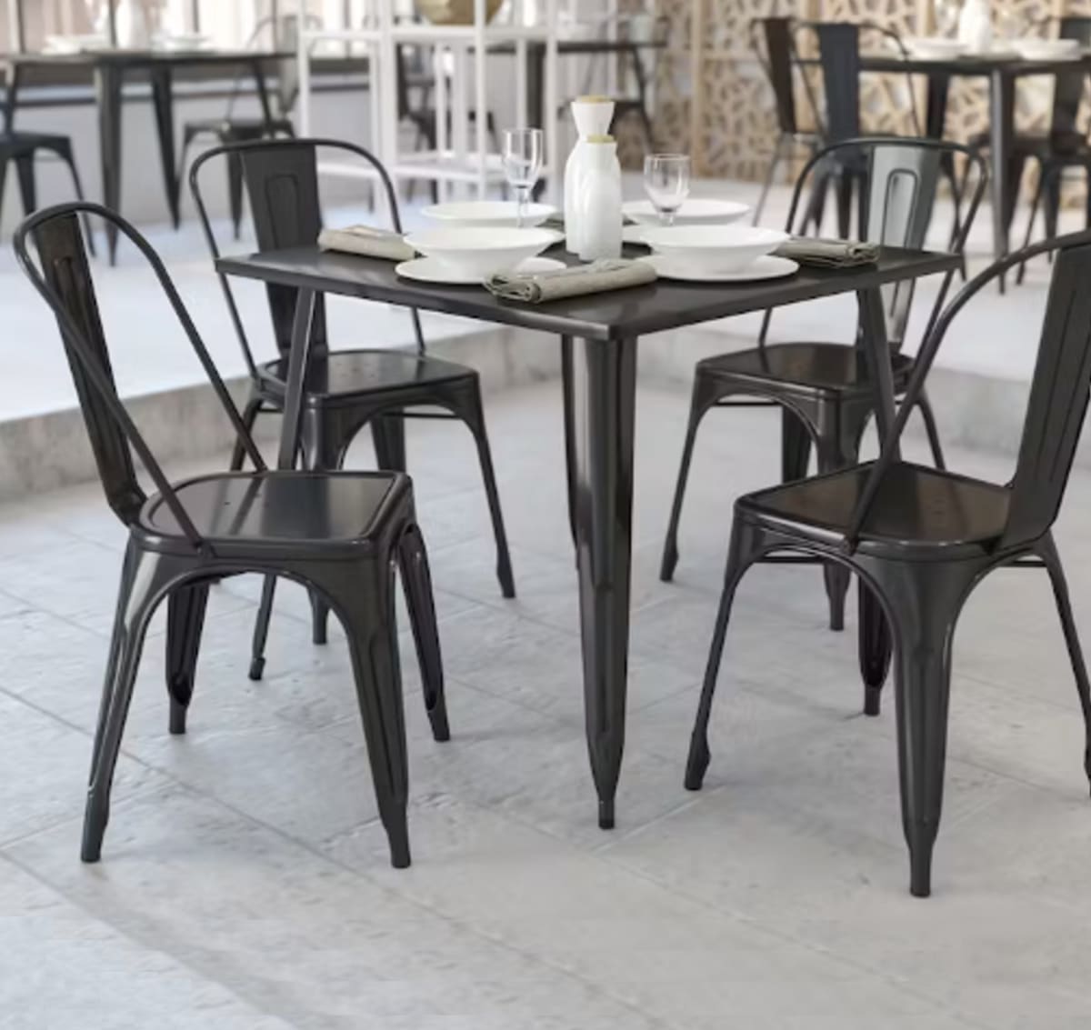 Silla Tolix Negro Mate. Sin Caja7