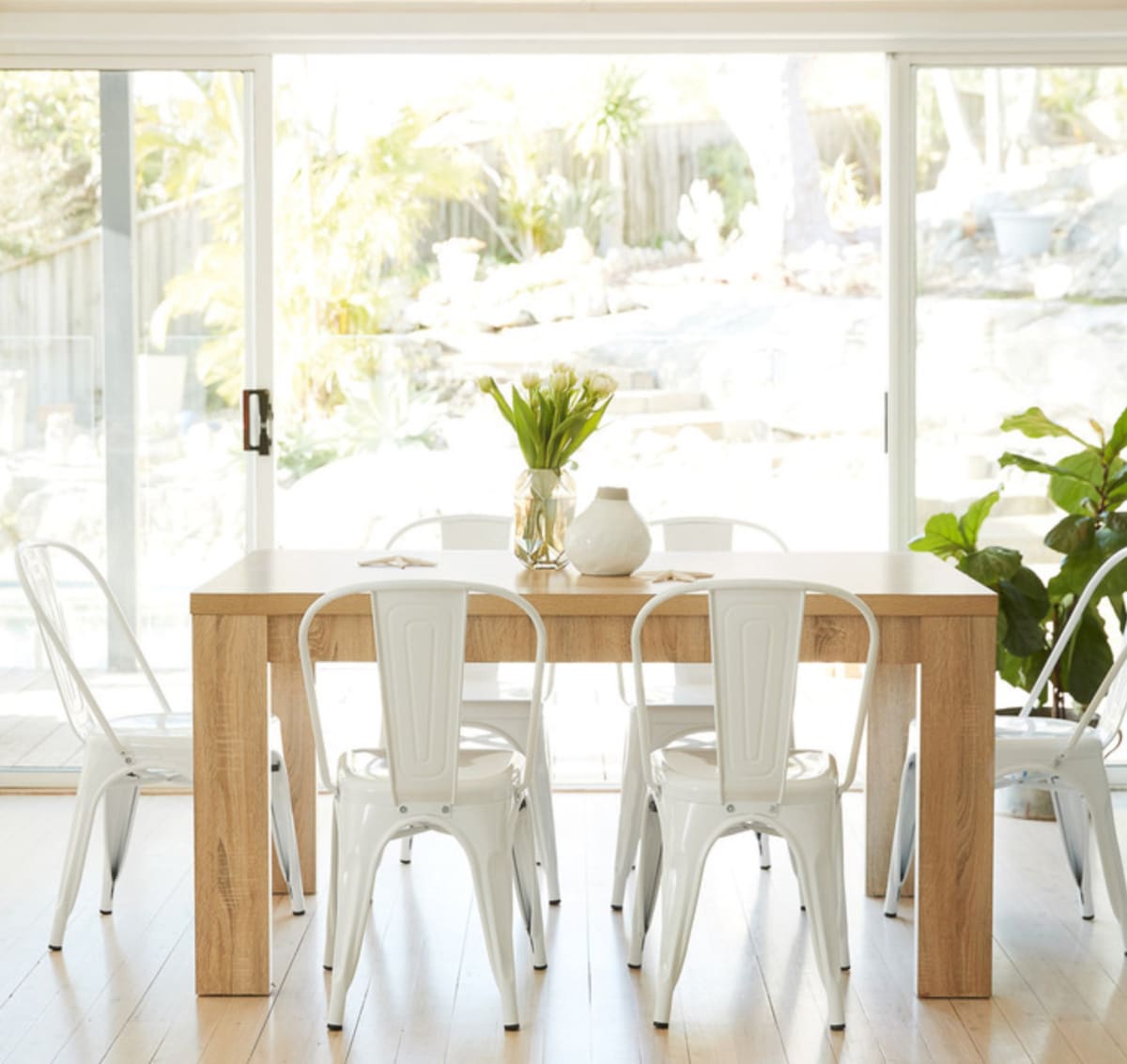 Silla Tolix Blanco Brillante. Sin Caja8