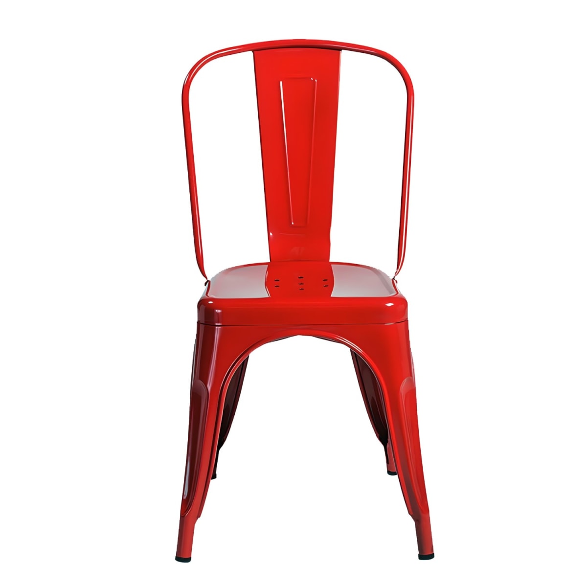 Silla Tolix Rojo Brillante. Sin Caja2