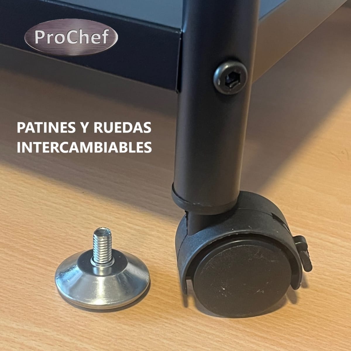 Estante Deco 4 Bandejas Acero 50x40x132 cm4