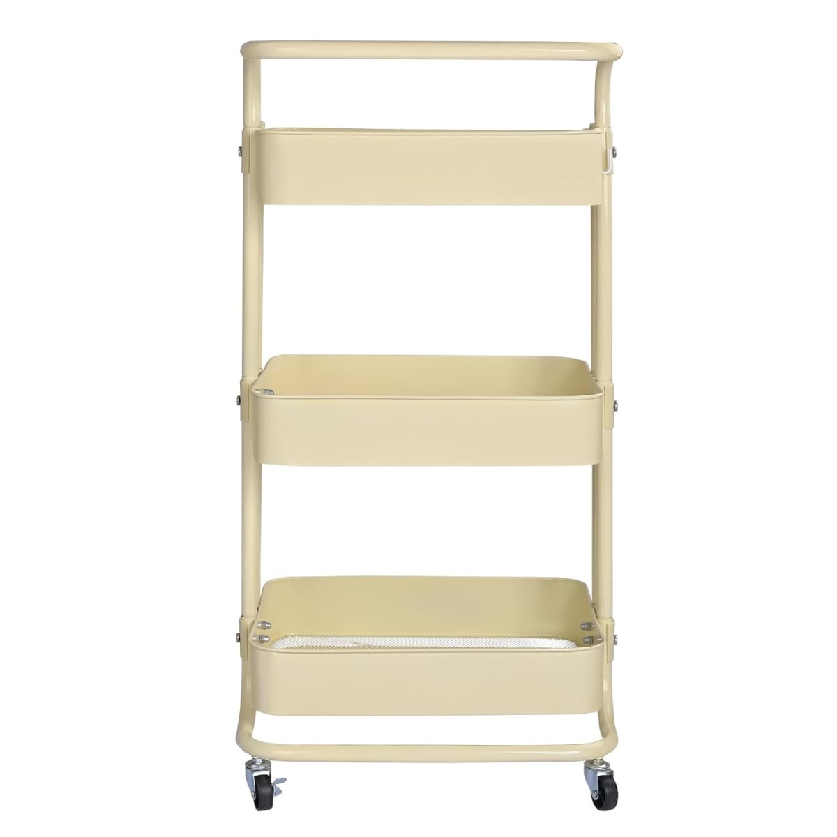 Carro Organizador Multiuso 3 Niveles 100% Acero Crema7