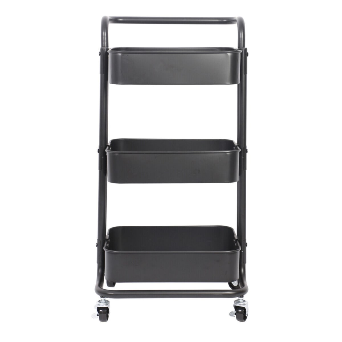 Carro Organizador Multiuso 3 Niveles 100% Acero Negro15