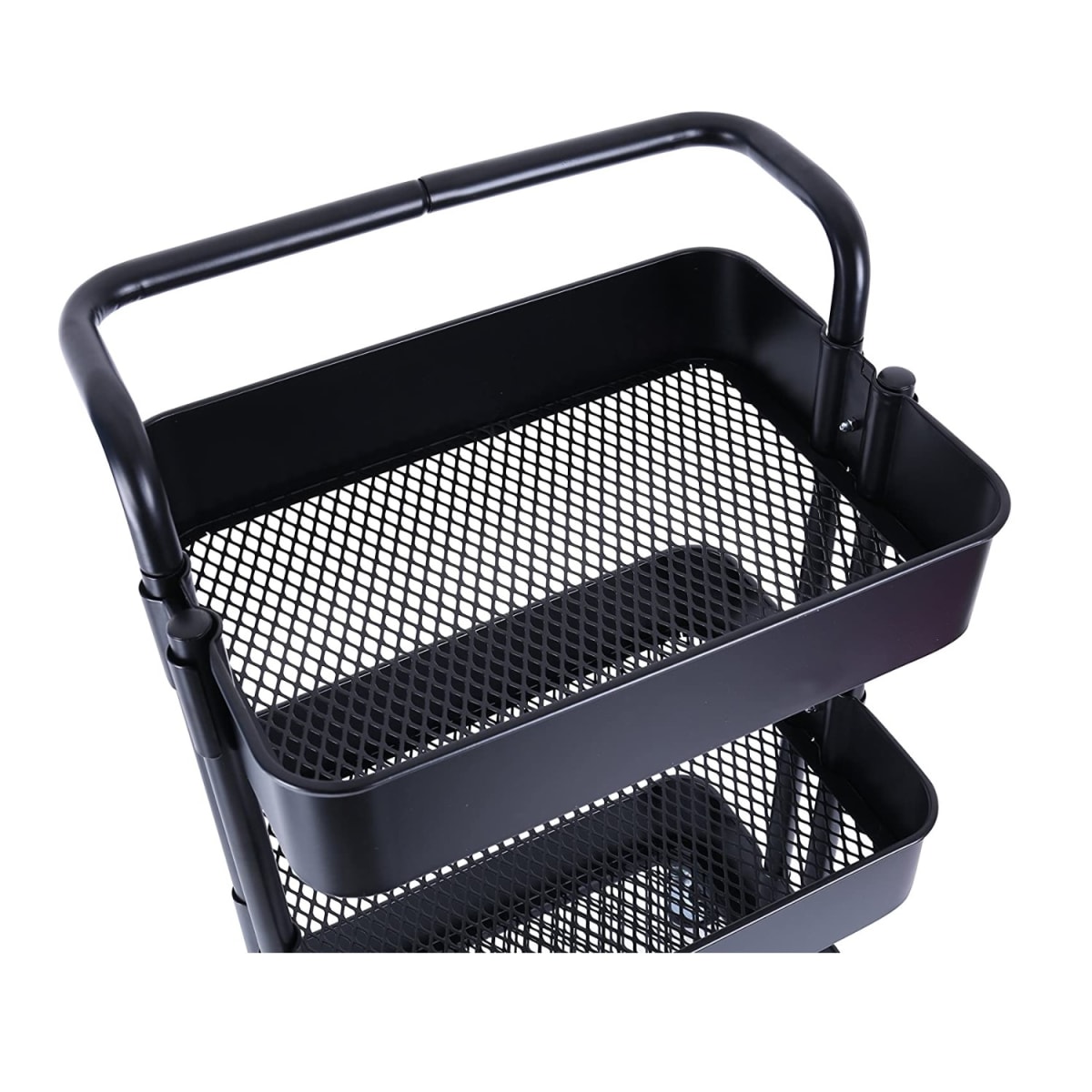 Carro Organizador Multiuso 3 Niveles 100% Acero Negro12