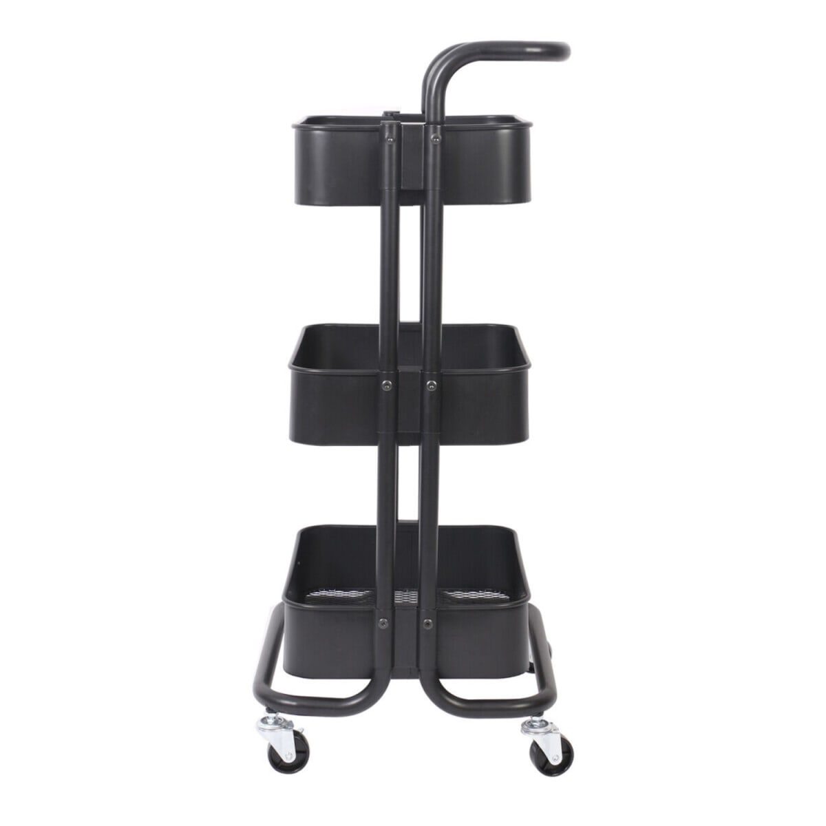 Carro Organizador Multiuso 3 Niveles 100% Acero Negro14