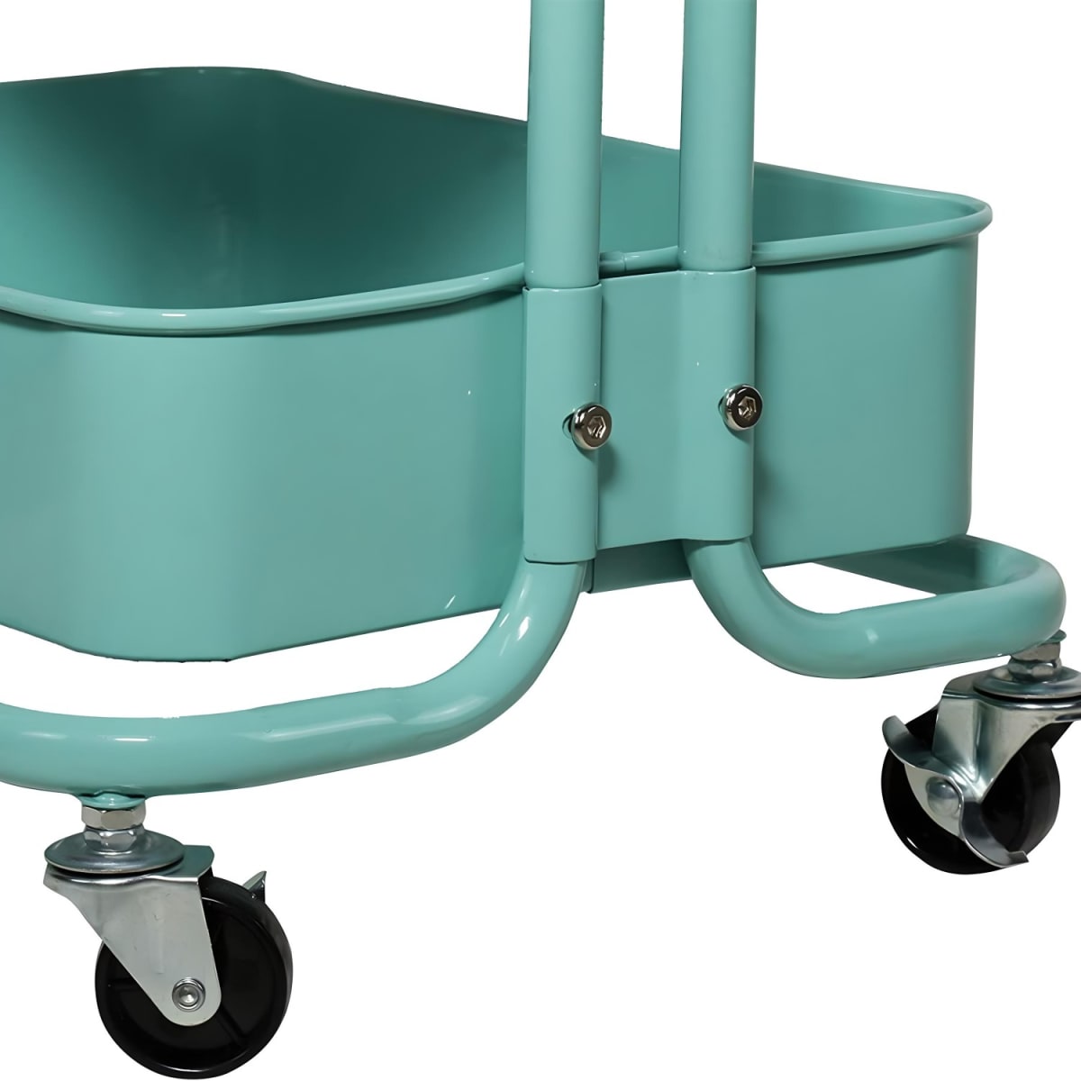 Carro Organizador Multiuso 3 Niveles 100% Acero Verde7