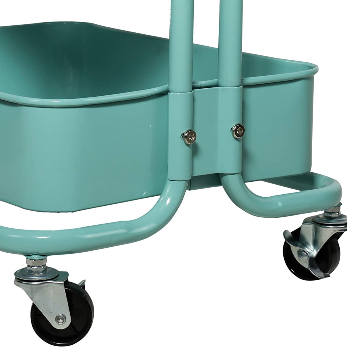 Carro Organizador Multiuso 3 Niveles 100% Acero Turquesa9