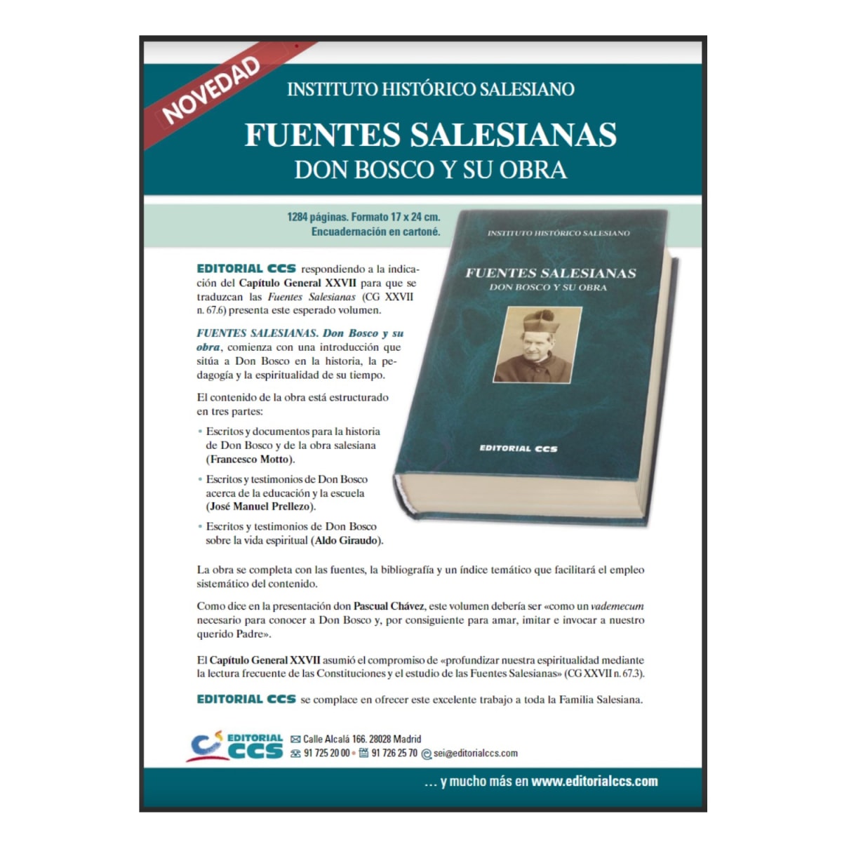 Libro Don Bosco y su obra. Fuentes Salesianas2