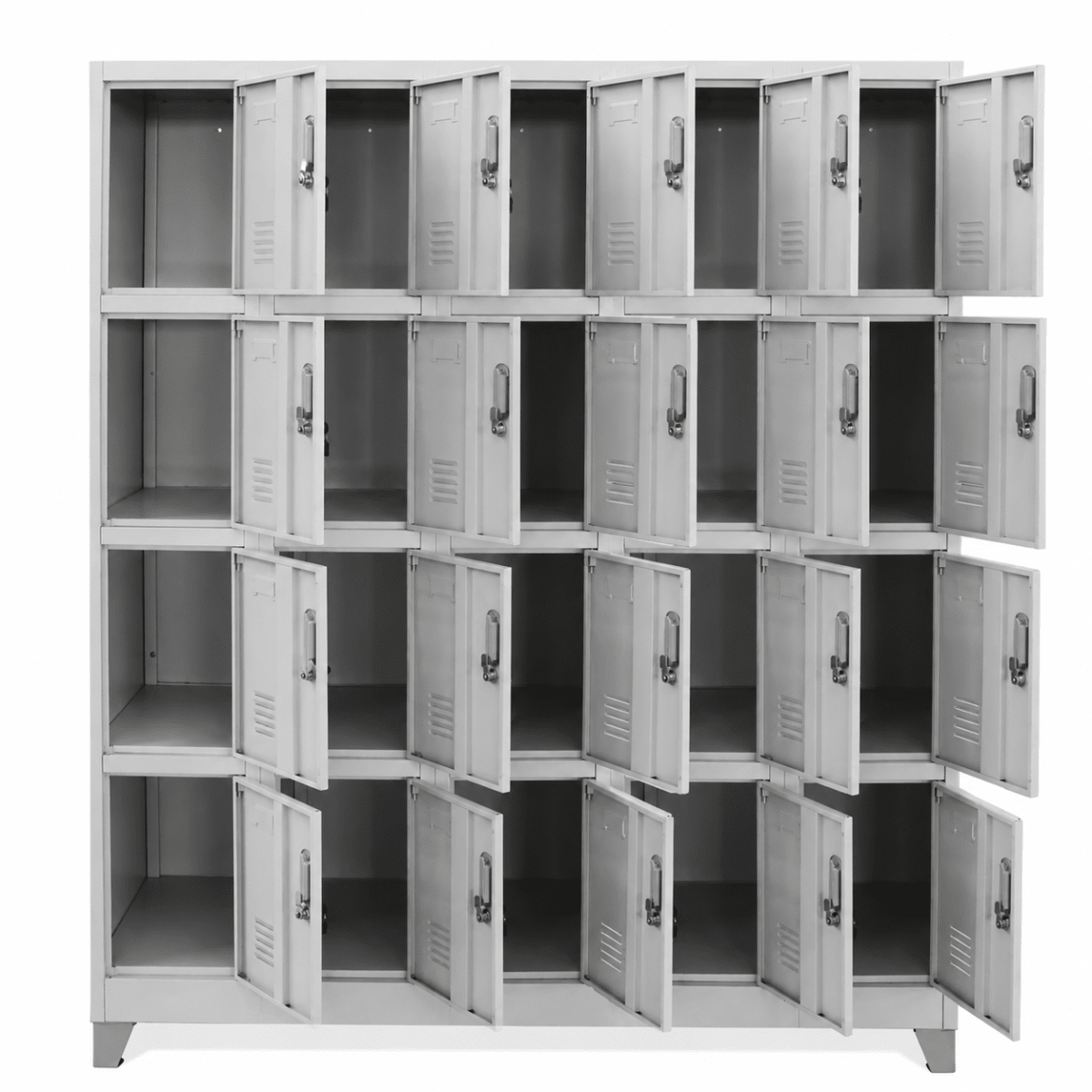 Locker casillero metálico 5 cuerpos 20 puertas con patas2
