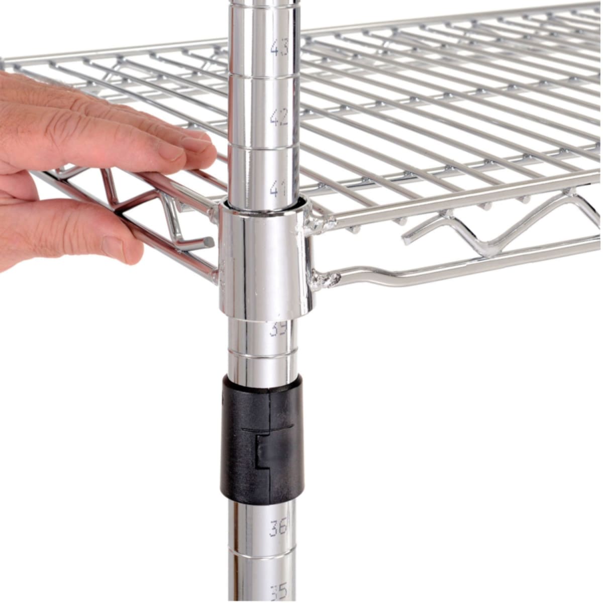 Estante 60x35x150 cm. Acero Cromado ProChef. Capacidad 200 kg.5