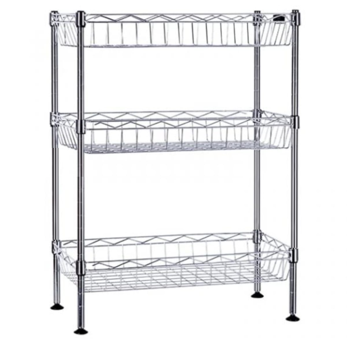 Estante 3 Canastos 90x45x150 cm. Capacidad 300 kg.2