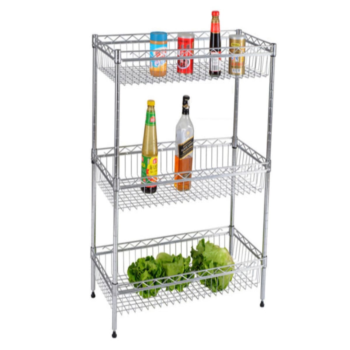 Estante 3 Canastos 90x45x150 cm. Capacidad 300 kg.1