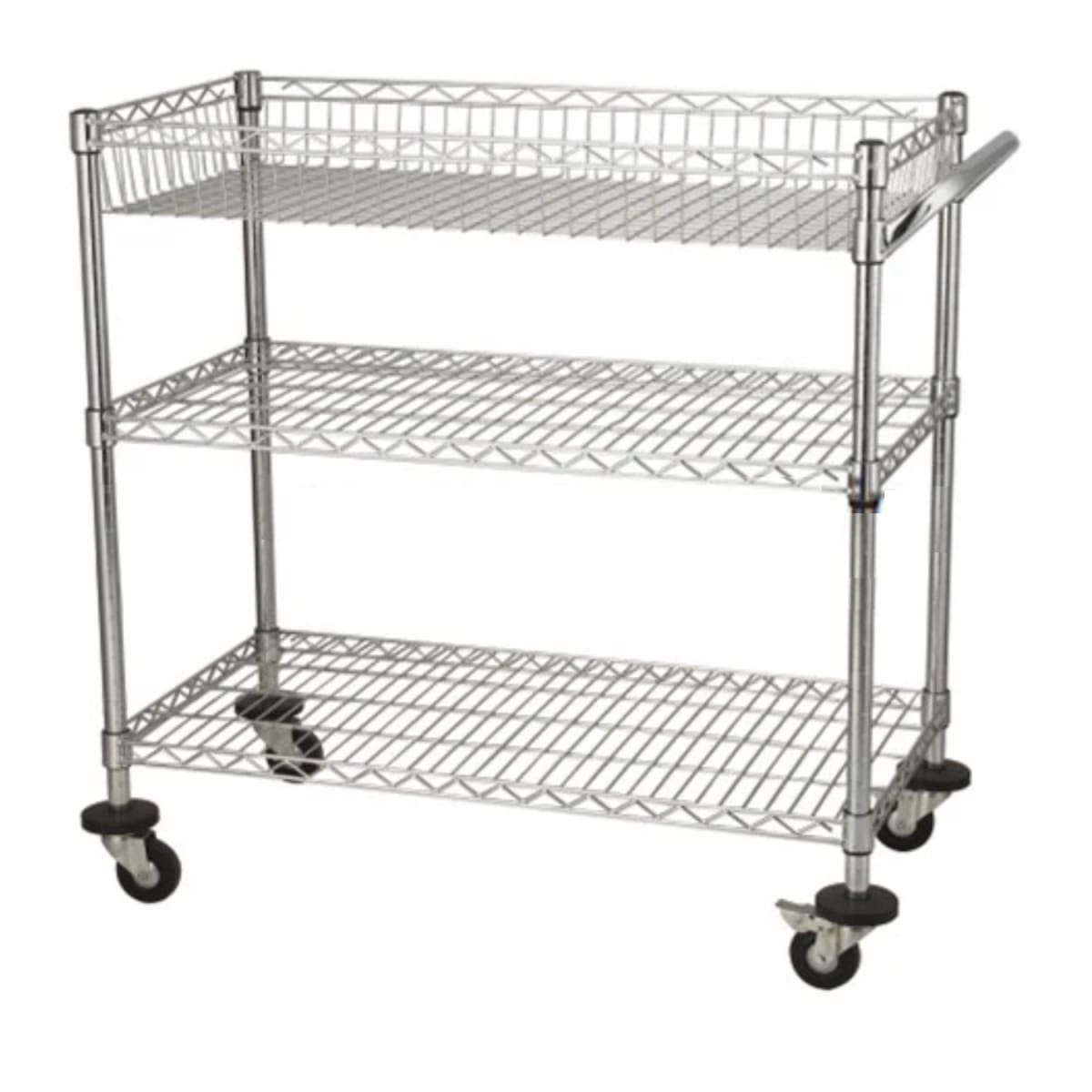 Carro de Apoyo Metálico 90x45x90 cms Acero Cromado4