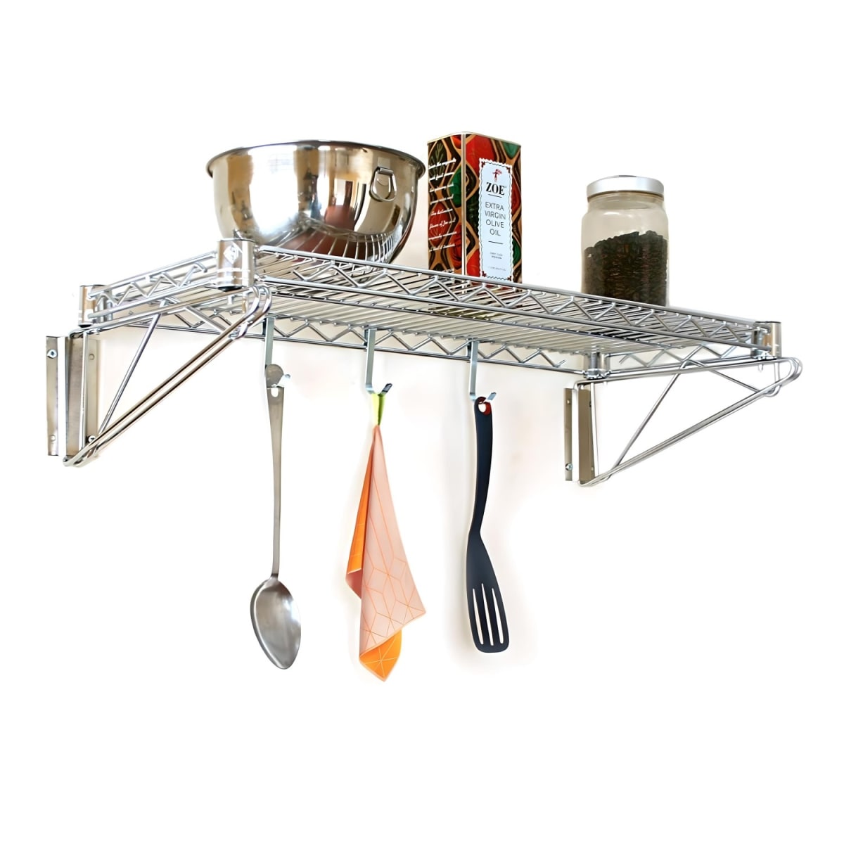 Repisa 1 bandeja 60x35 cm. Acero Cromado. Capacidad 60 kg.1