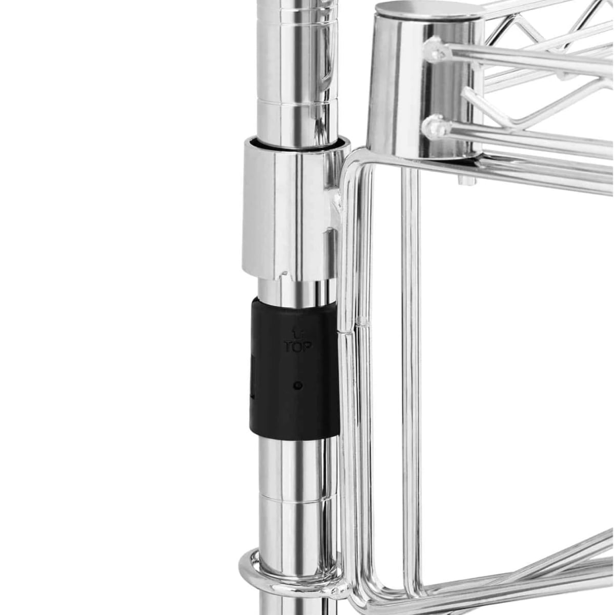 Repisa 2 bandejas 90x35x80 cm. Acero Cromado. Cap. 300 kg.5